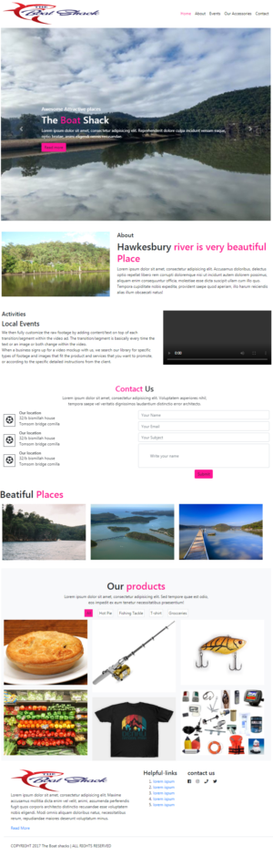 Diseño Web por Tahsen rakib para Hawkesbury River Charter | Diseño #22377882