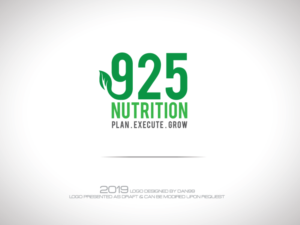 925 Nutrition   Plan.  Execute.  Grow. | Logo Design by dan99