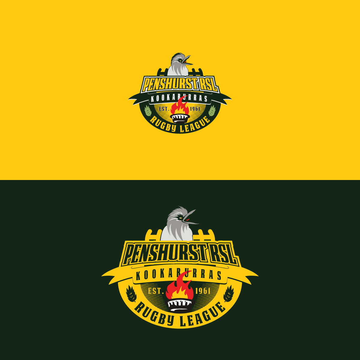 Logo Design by banto212 for Penshurst RSL Kookaburras Rugby League Club | Design #22355616