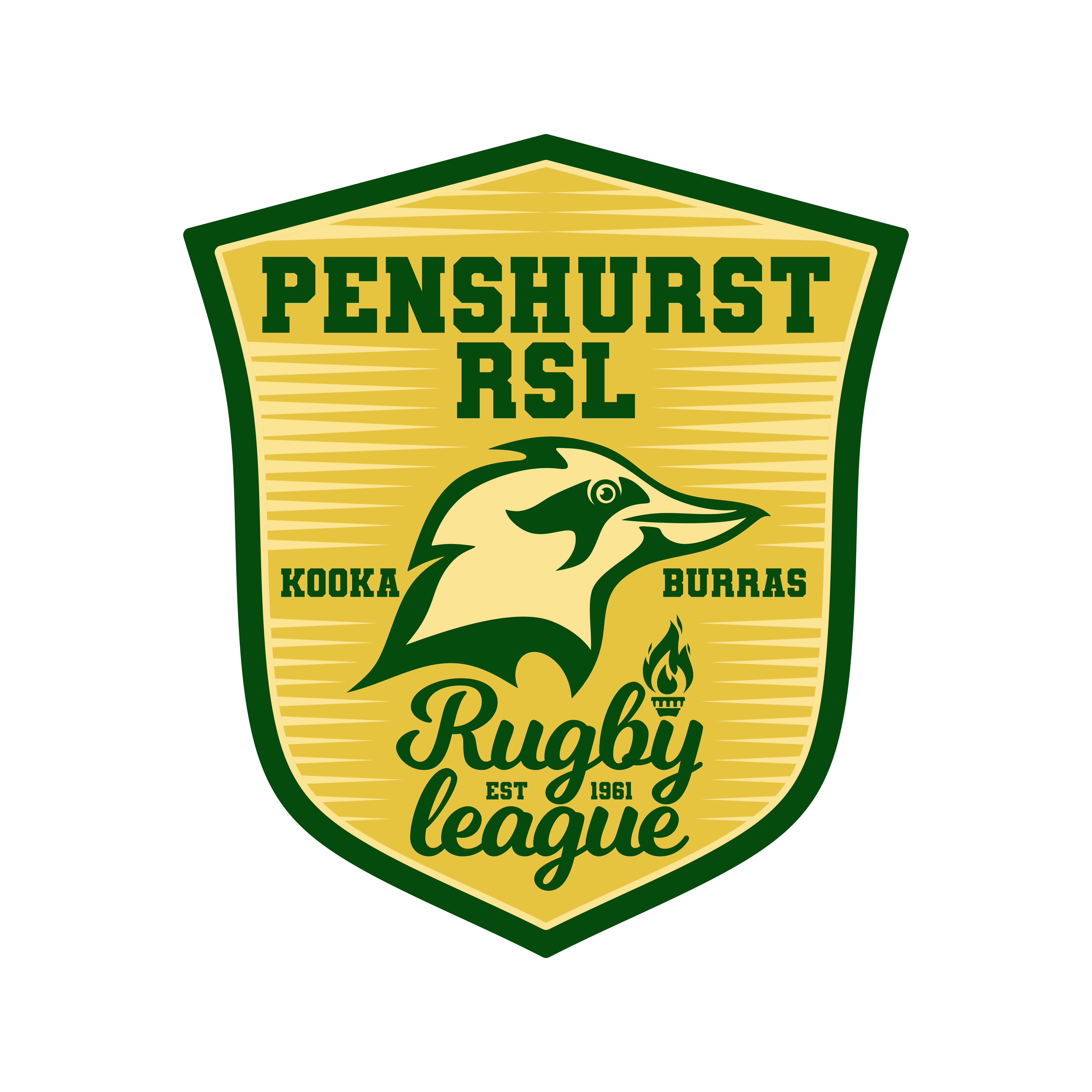 Logo Design by andreysolomnikov for Penshurst RSL Kookaburras Rugby League Club | Design #22359860