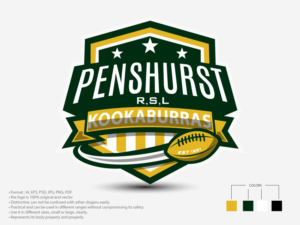 Design de Logo par faouzibouyattar pour Penshurst RSL Kookaburras Rugby League Club | Design #22354768