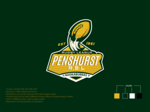 Logo Design by faouzibouyattar for Penshurst RSL Kookaburras Rugby League Club | Design: #22371292