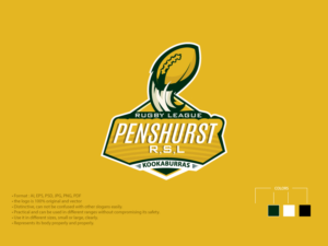 Logo Design by faouzibouyattar for Penshurst RSL Kookaburras Rugby League Club | Design: #22371293