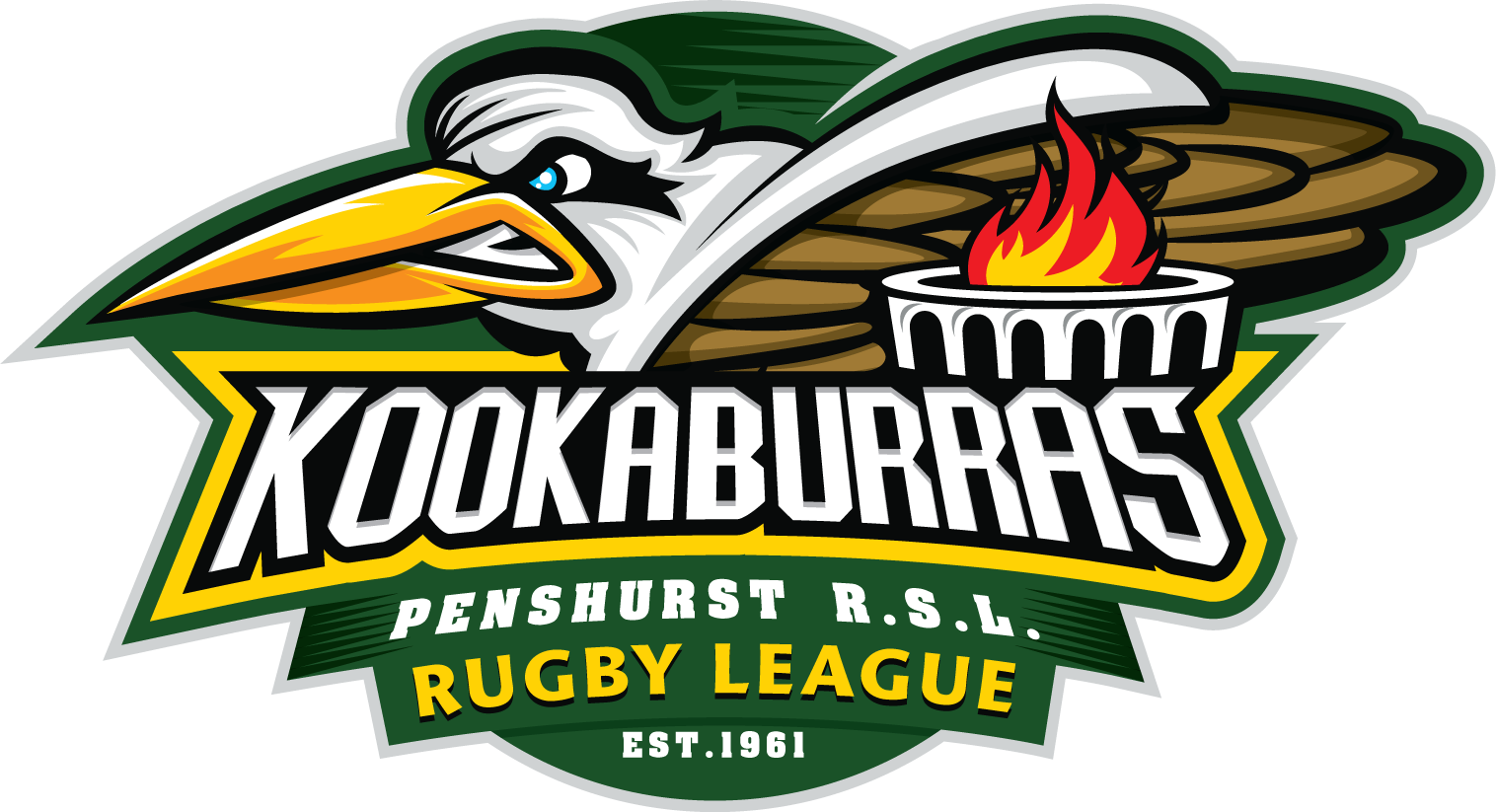 Logo-Design von Sauher für Penshurst RSL Kookaburras Rugby League Club | Design #22356267