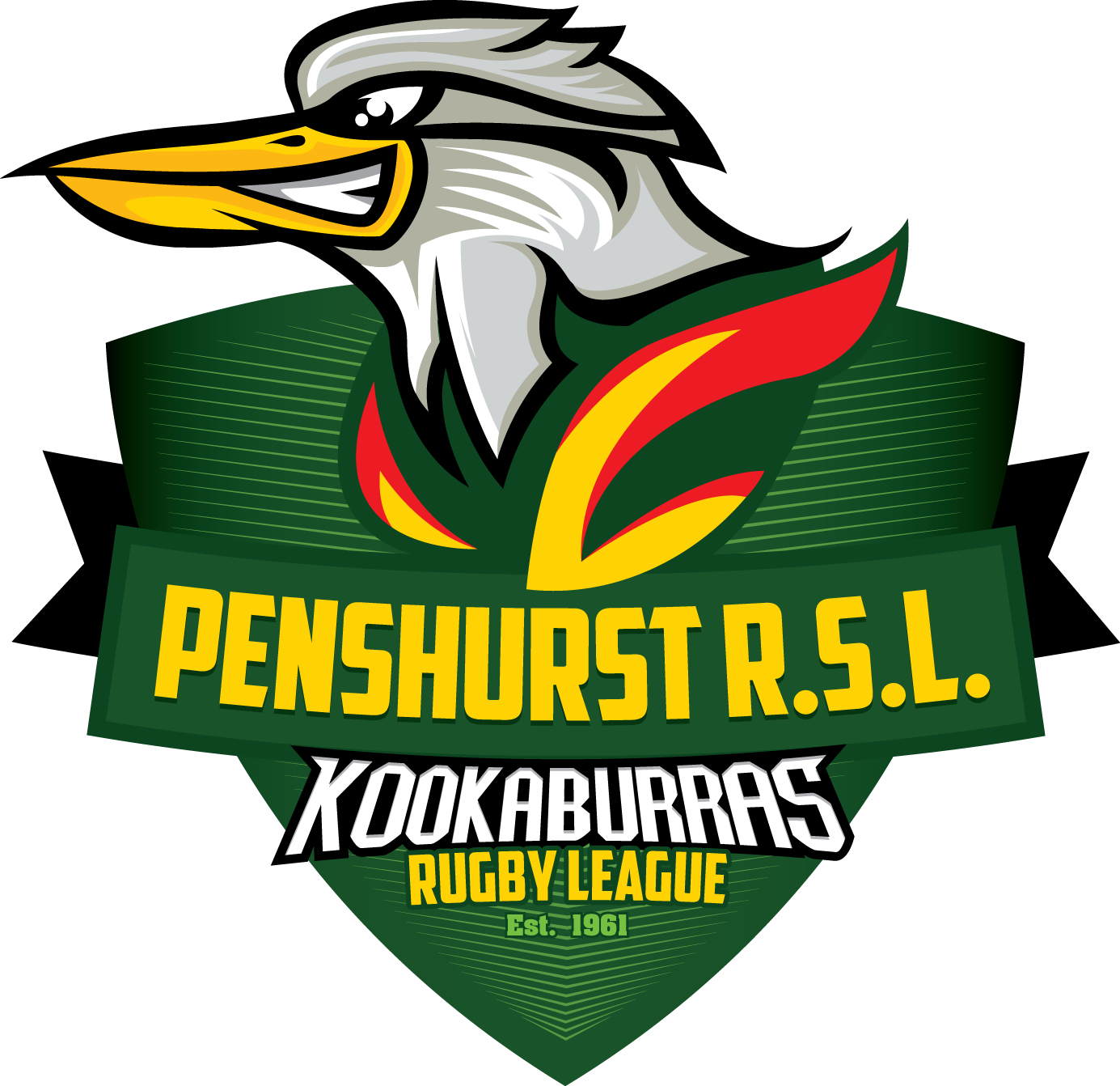 Logo-Design von Sauher für Penshurst RSL Kookaburras Rugby League Club | Design #22364002