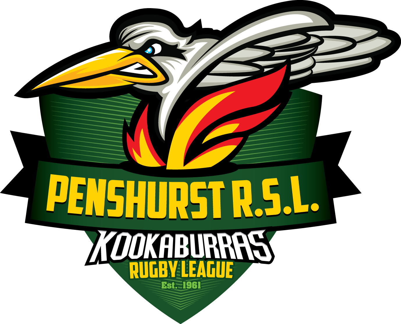 Logo Design by Sauher for Penshurst RSL Kookaburras Rugby League Club | Design #22364003