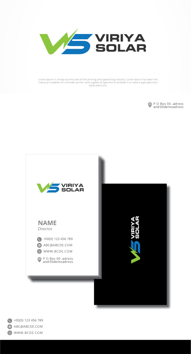 Logo Design by graphicevolution for Viriya Solar  | Design #22354732