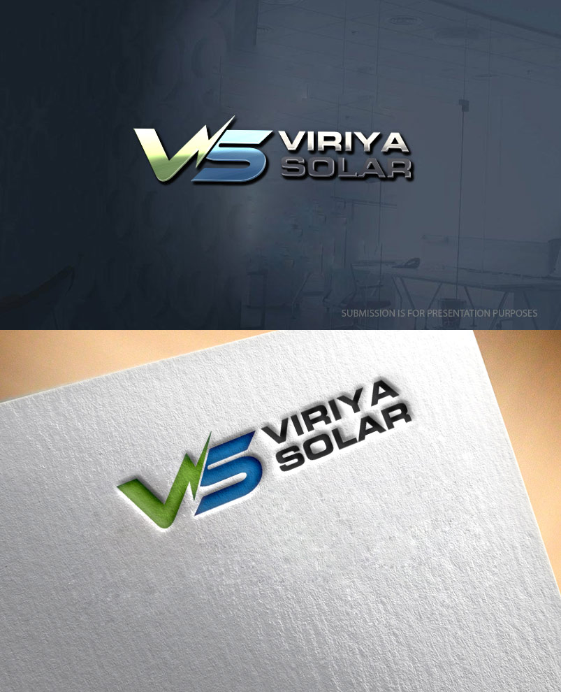 Logo Design by graphicevolution for Viriya Solar  | Design #22354733