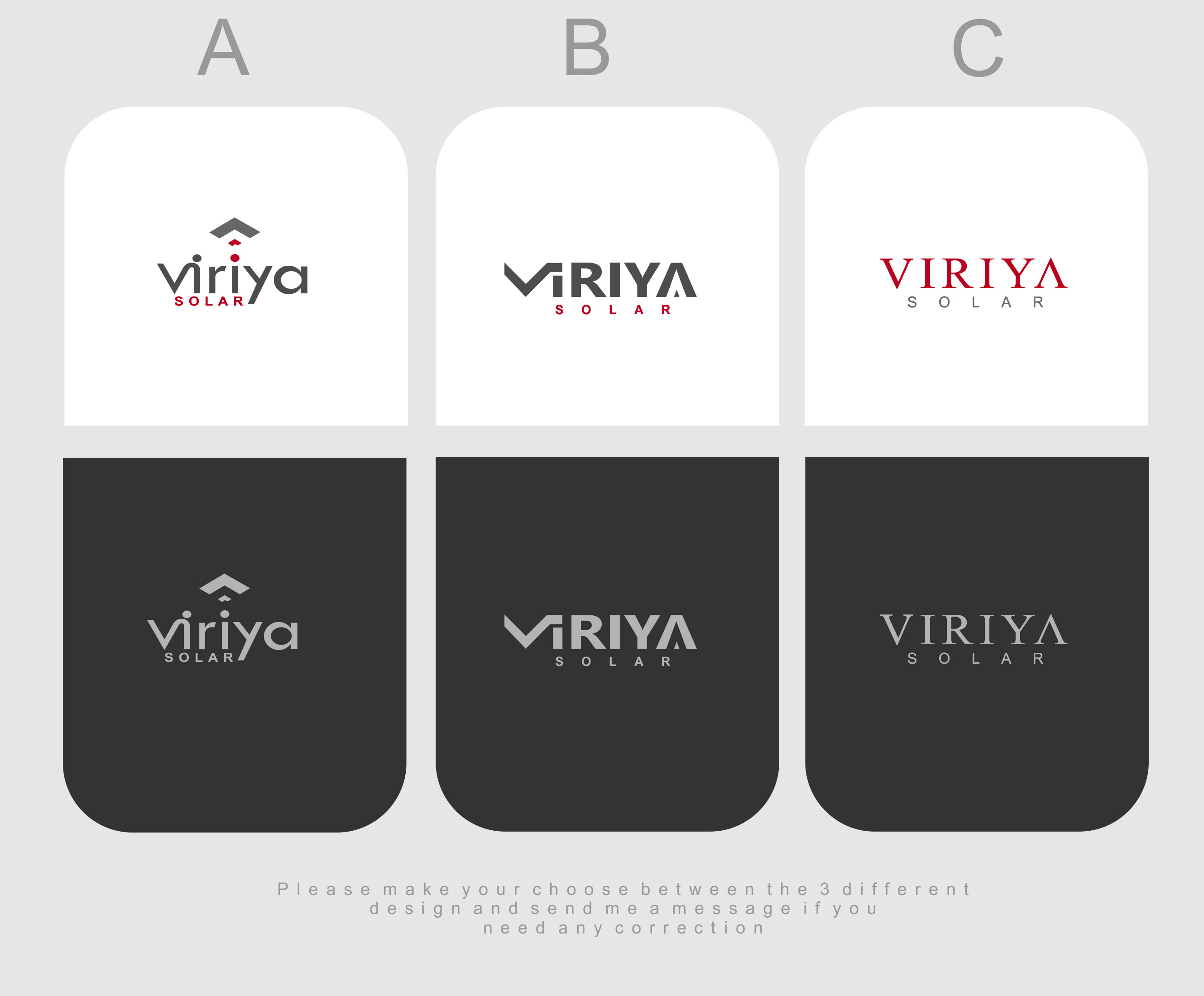 Logo Design by Nafij for Viriya Solar  | Design #22351170