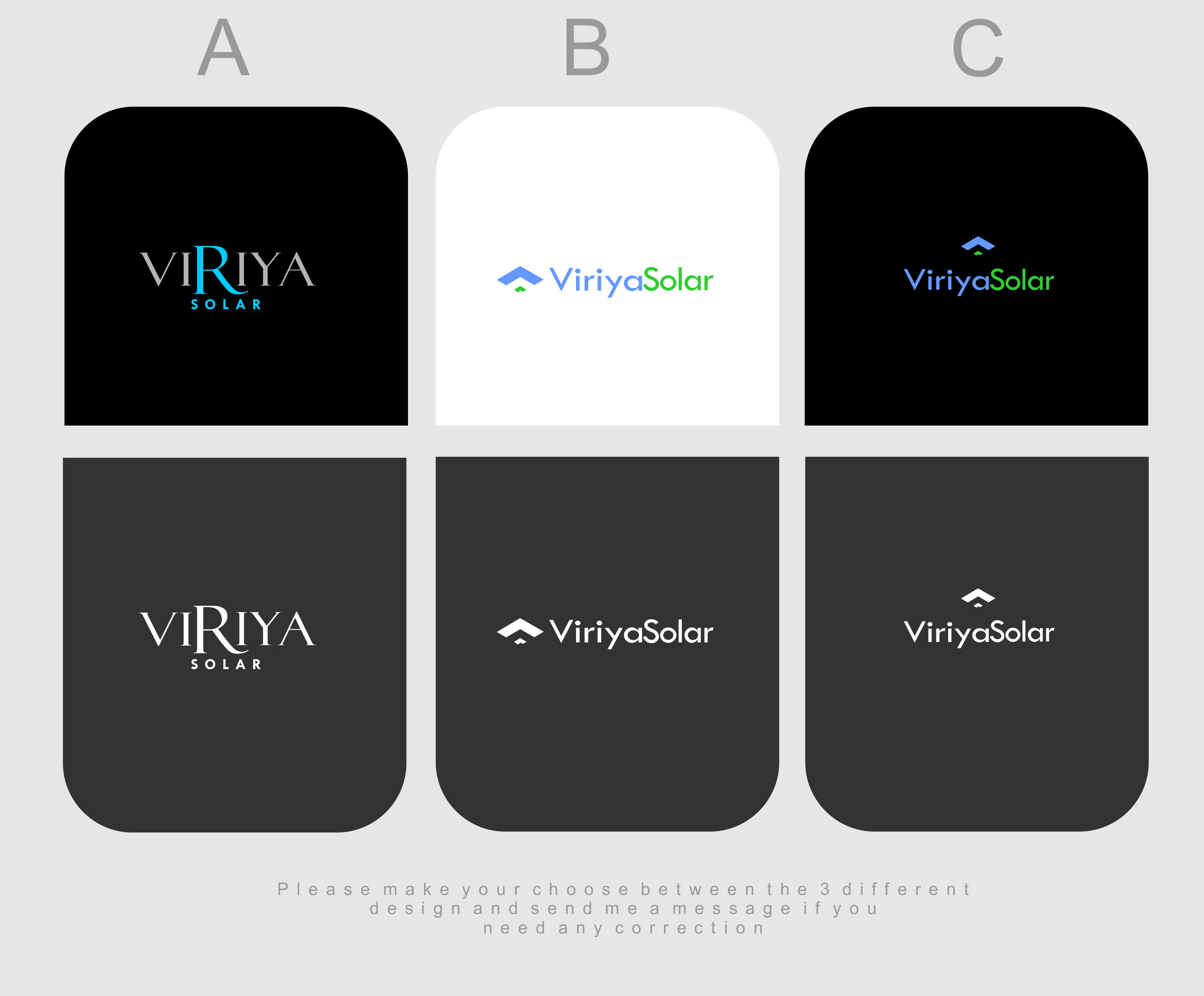 Logo Design by Nafij for Viriya Solar  | Design #22351392