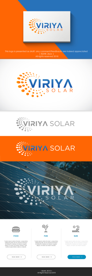Viriya Solar | Logo Design by Kim Ji