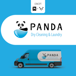 Panda Dry Cleaning & Laundry  | Diseño de Logo por Brandão