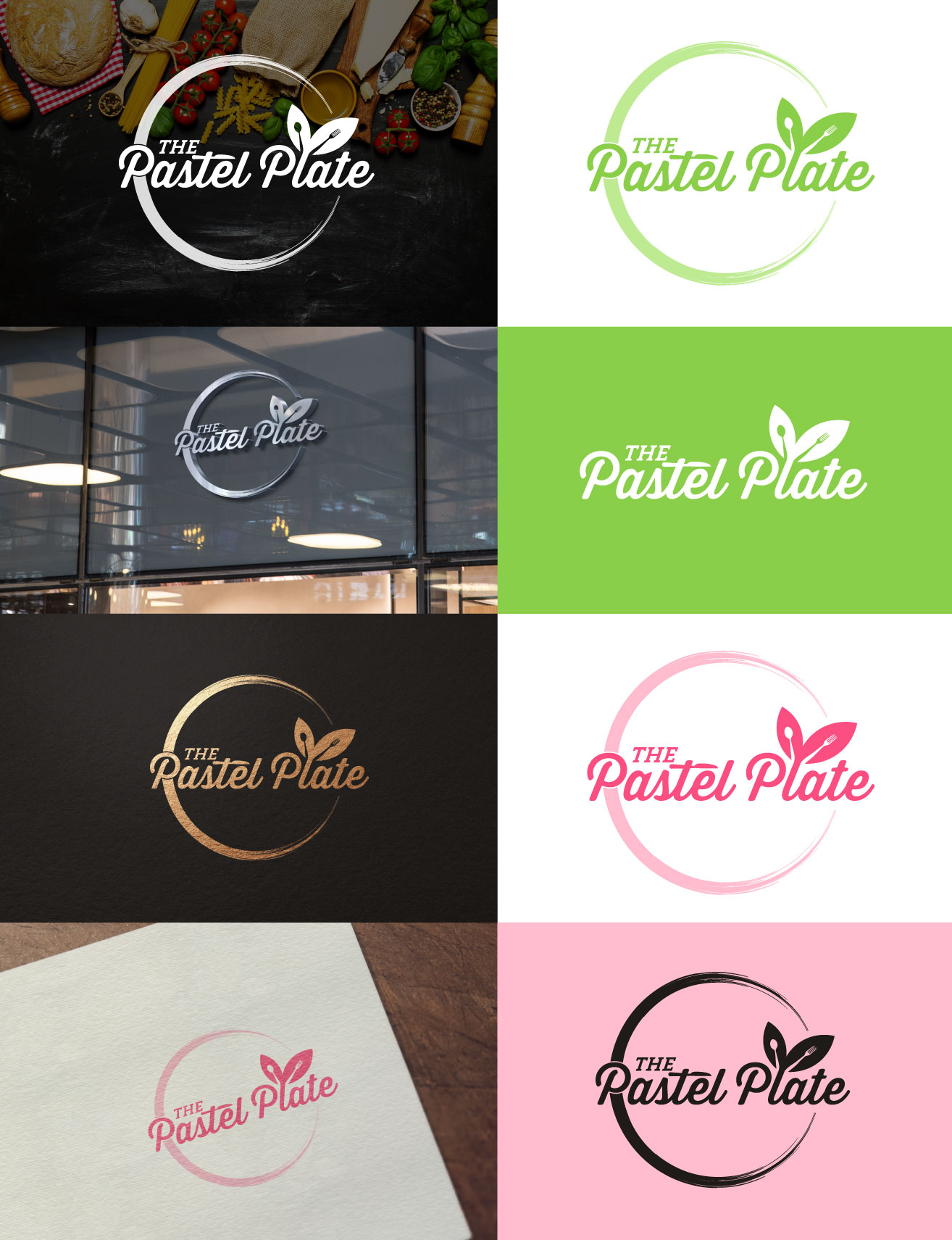Logo Design by Amethystica for The Pastel Plate | Design #22376170