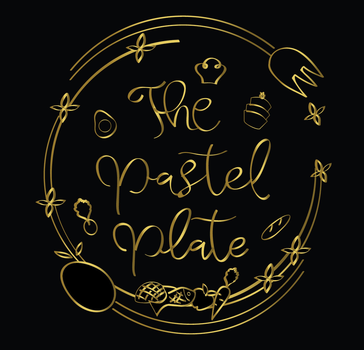 Logo Design by kuirin91 for The Pastel Plate | Design #22369576