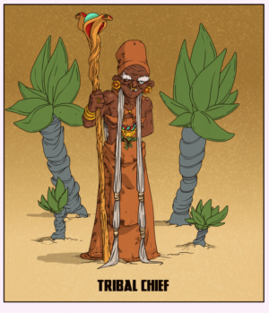 Tribal Chief For Dungeons and Dragons | Graphic Design by Tomi Ax