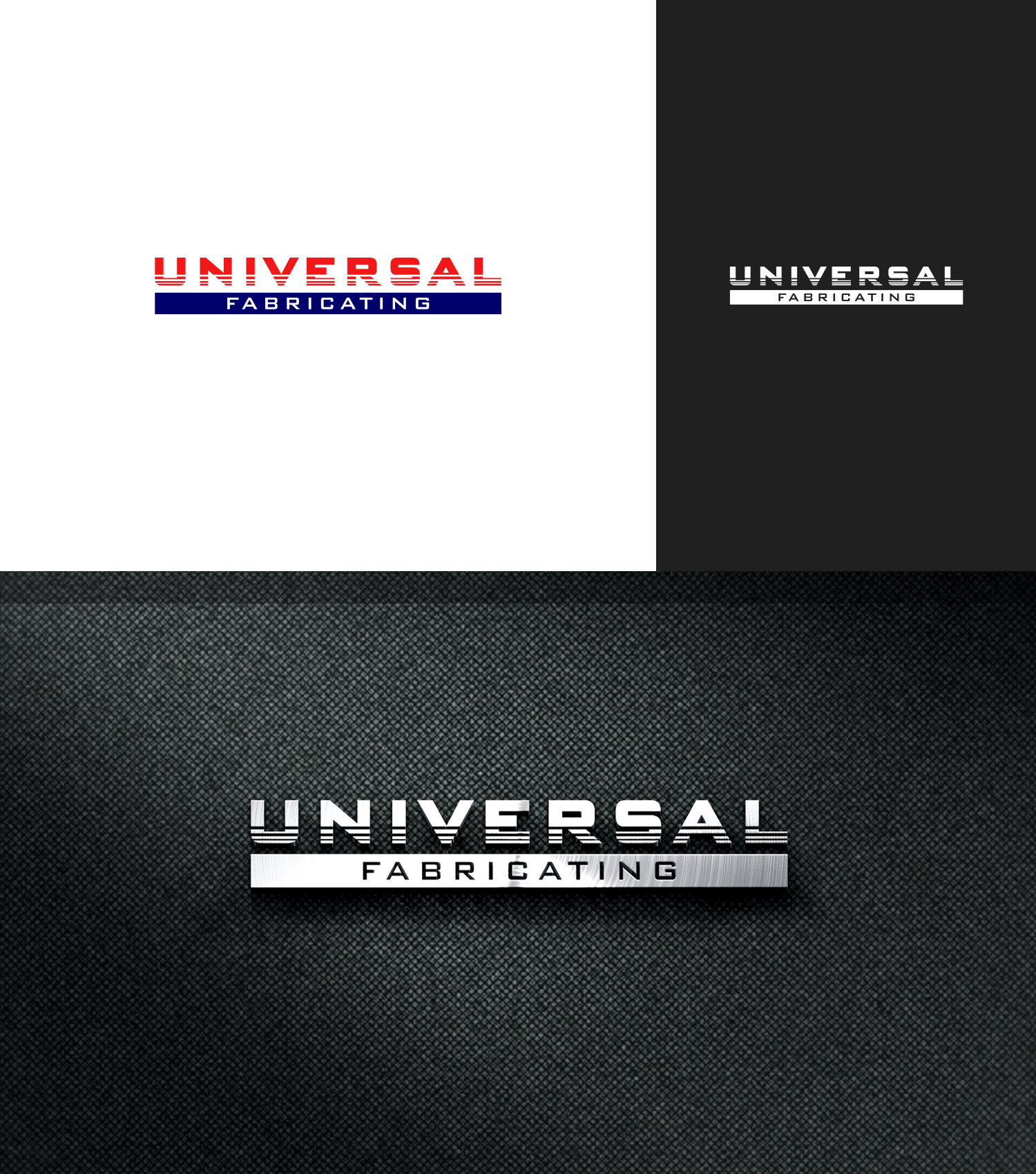 Logo Design by JohnM. for Universal Fabricating | Design #22362249