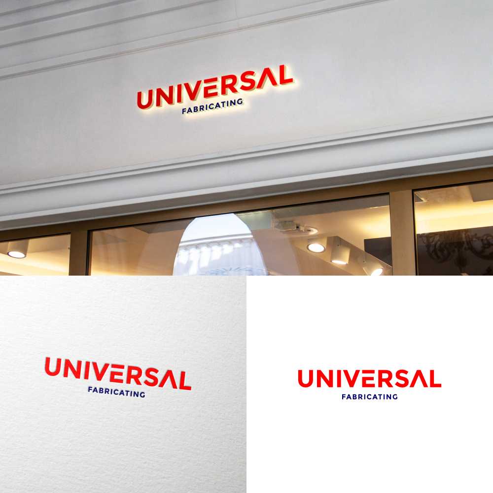 Logo Design by rinaldoajigunadi 2 for Universal Fabricating | Design #22363077