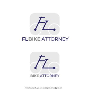 FL BIKE ATTORNEY | Logo Design by Noche designs