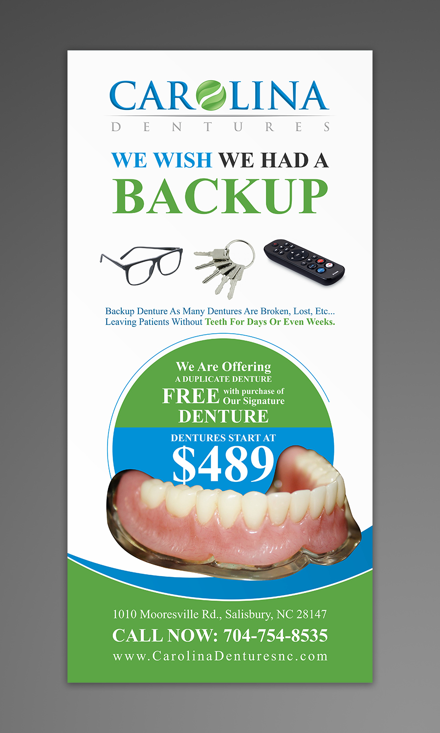 Diseño Gráfico por OwnDesign para Carolina Dentures | Diseño #22363718