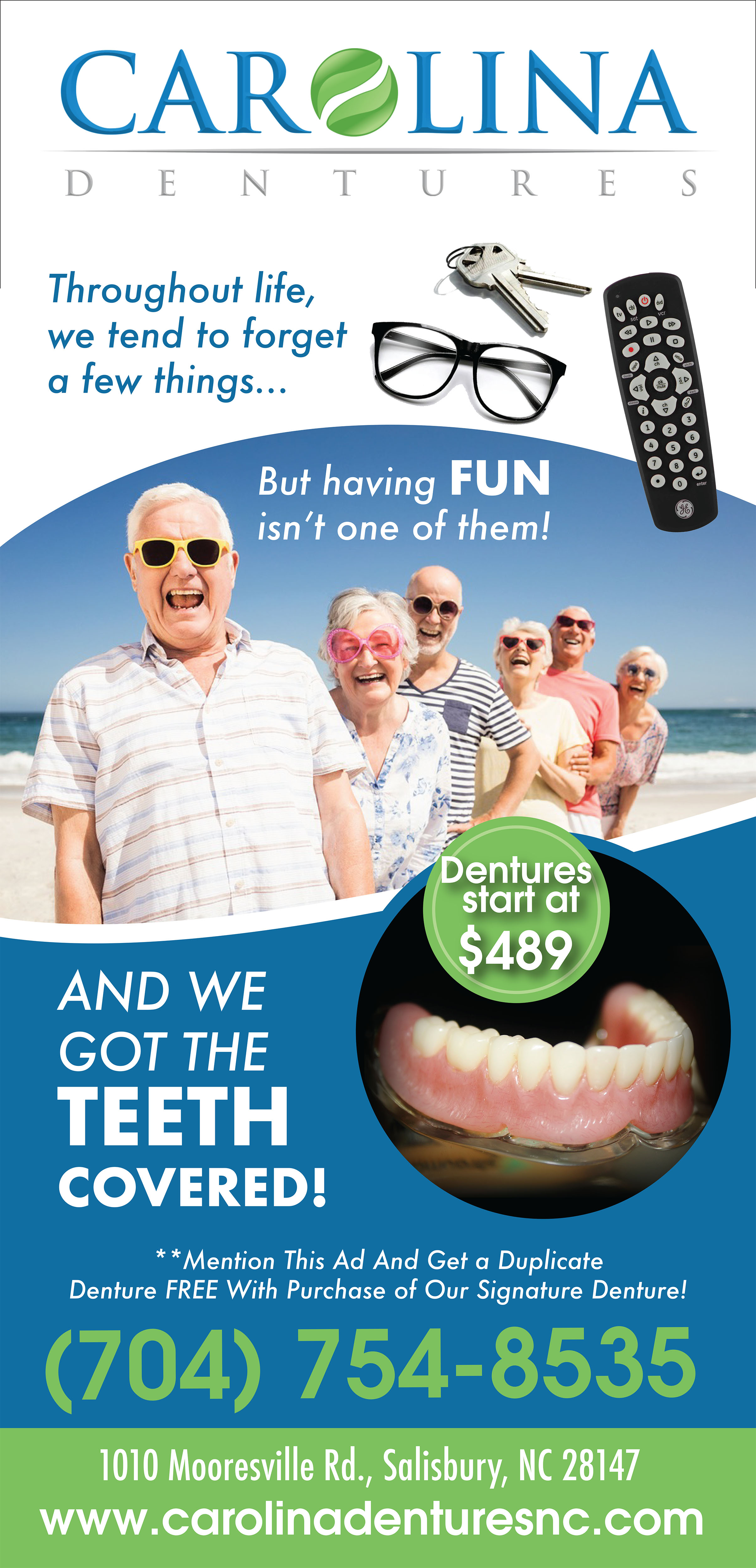 Graphic Design by TracyInspires for Carolina Dentures | Design #22365703