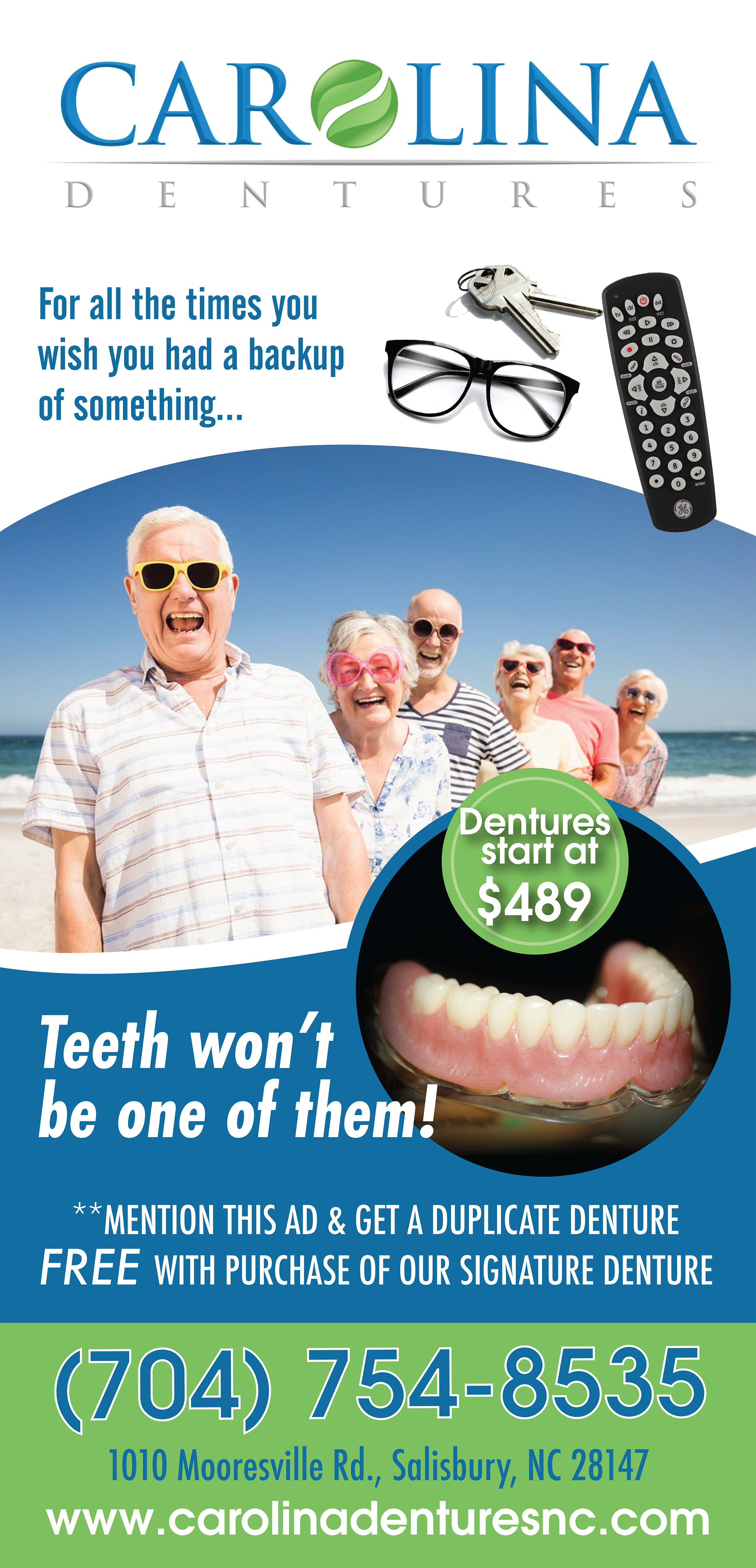 Graphic Design by TracyInspires for Carolina Dentures | Design #22371812