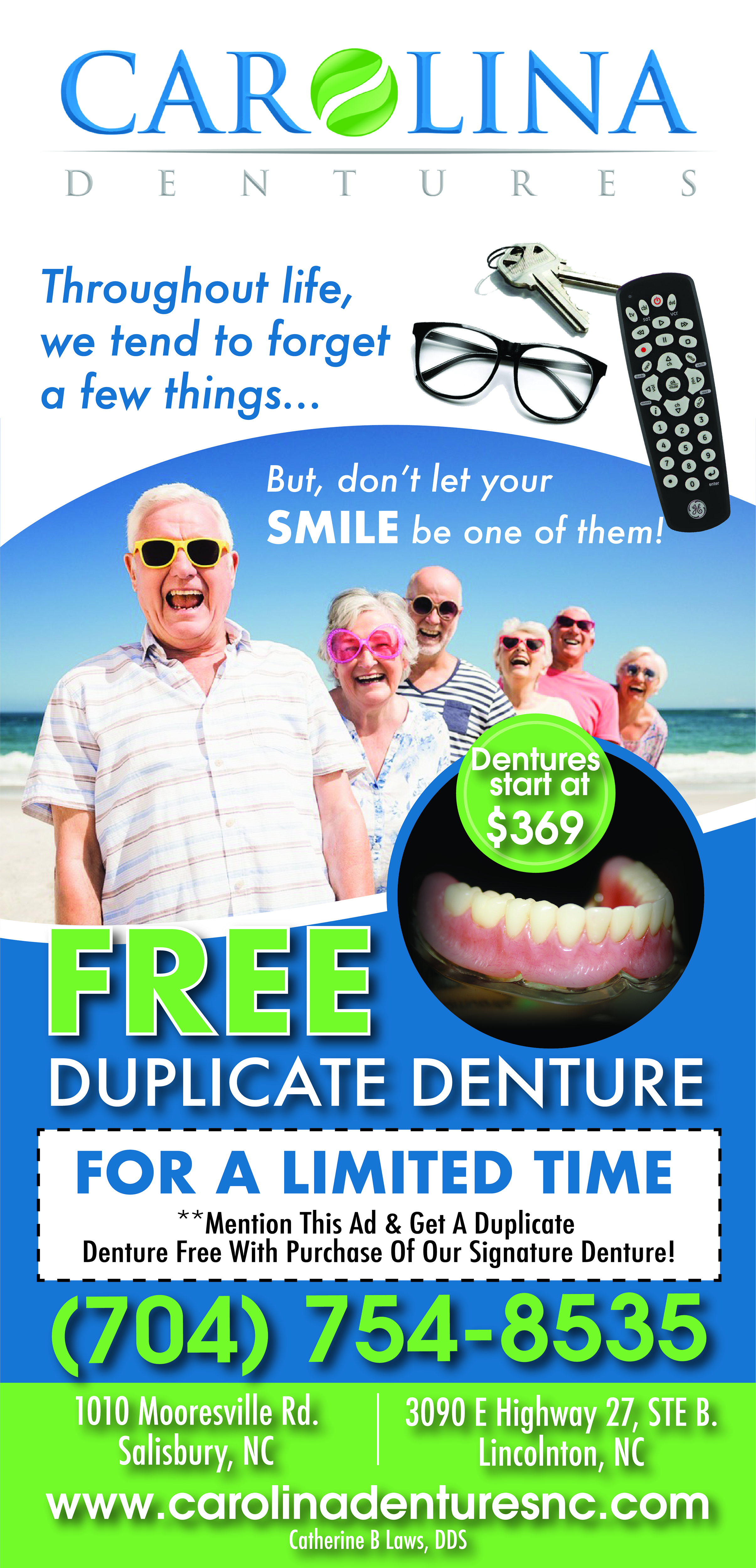 Graphic Design by TracyInspires for Carolina Dentures | Design #22398753