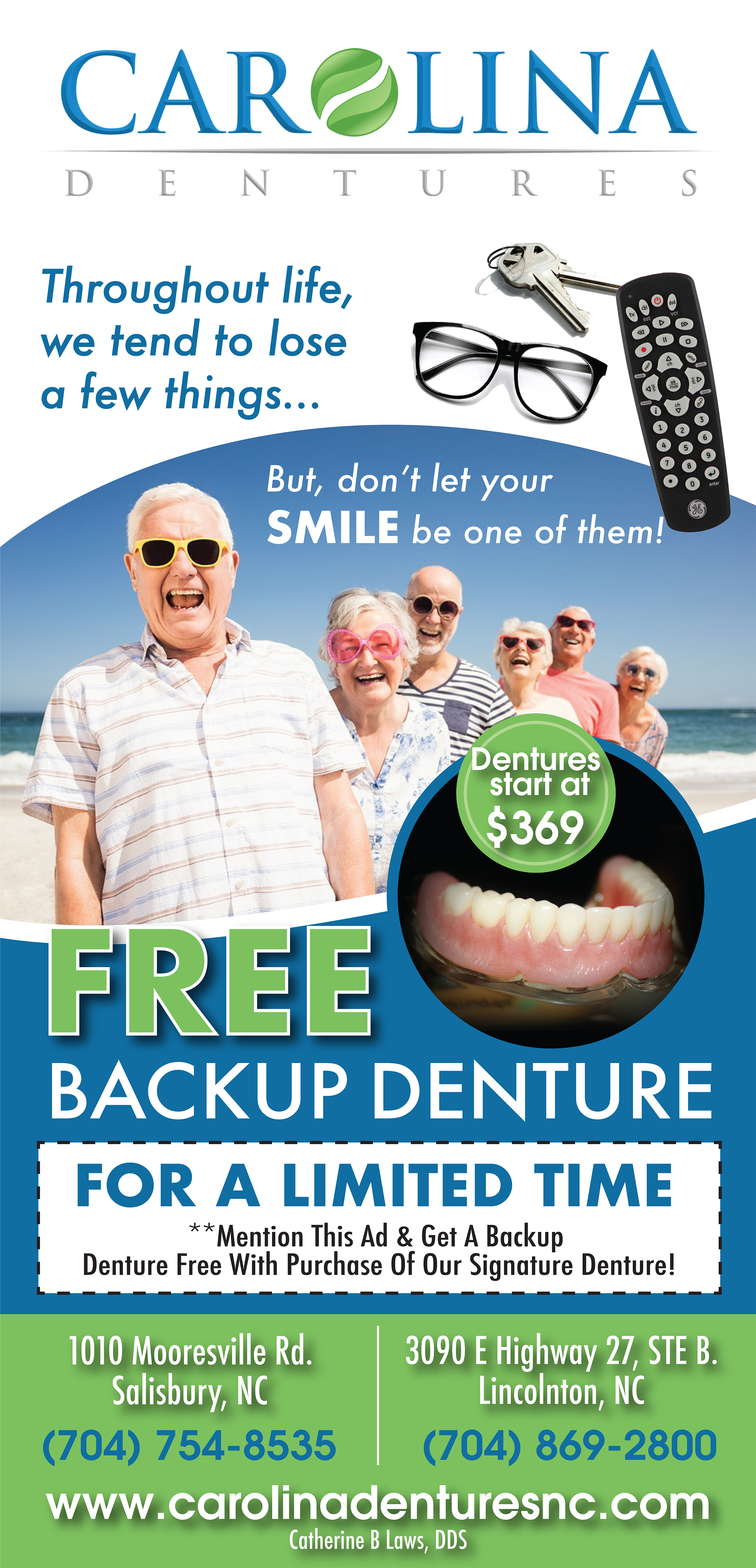 Graphic Design by TracyInspires for Carolina Dentures | Design #22399064