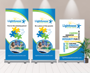 Lighthouse Recruiting Trade Show Booth | Trade Show Booth Design by mmmarif1982