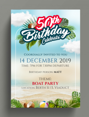 50th Invite | Flyer-Design von SAI DESIGNS