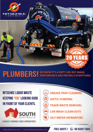 Nitschke Liquid waste flyer | Werbe-Design von alex989