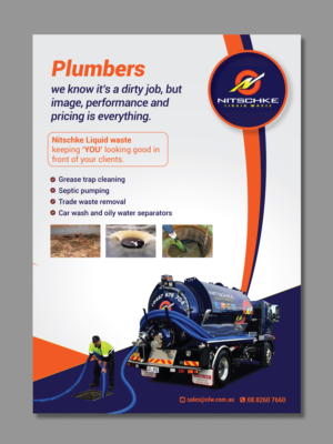 Nitschke Liquid waste flyer | Werbe-Design von D Creative