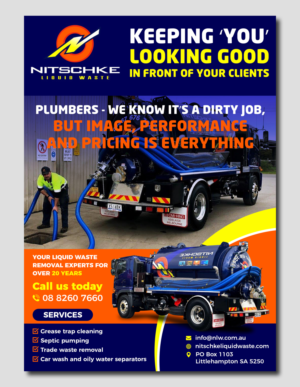 Nitschke Liquid waste flyer | Werbe-Design von TSU Creations