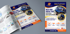 Nitschke Liquid waste flyer | Werbe-Design von SAI DESIGNS
