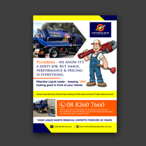 Nitschke Liquid waste flyer | Werbe-Design von Schöpfer