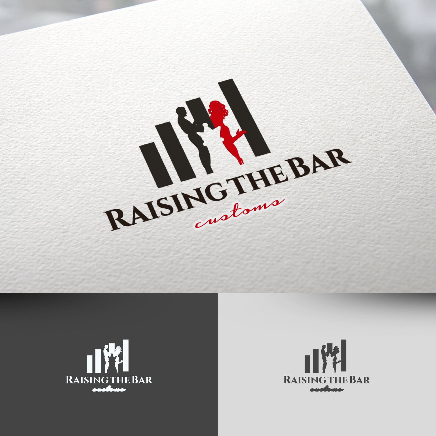 Logo Design by rafaeldsgn for Raising the bar customs | Design #22391519