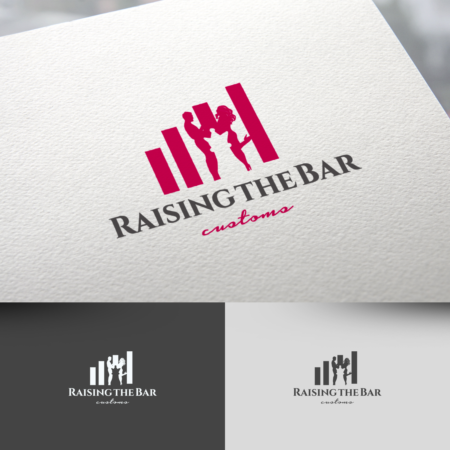 Logo Design by rafaeldsgn for Raising the bar customs | Design #22391522