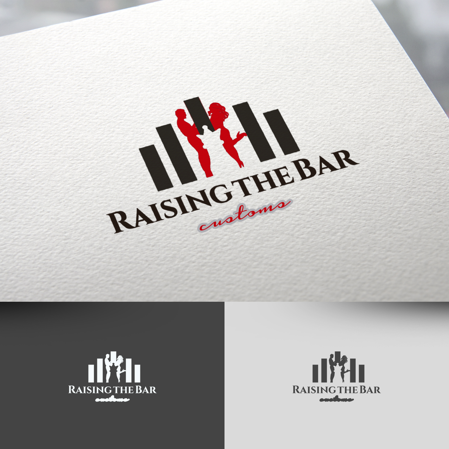Logo Design by rafaeldsgn for Raising the bar customs | Design #22391887