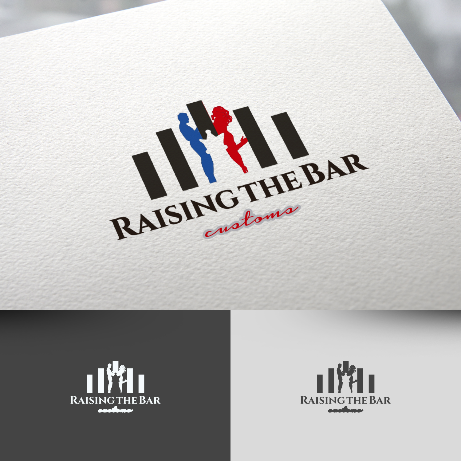 Logo Design by rafaeldsgn for Raising the bar customs | Design #22391890