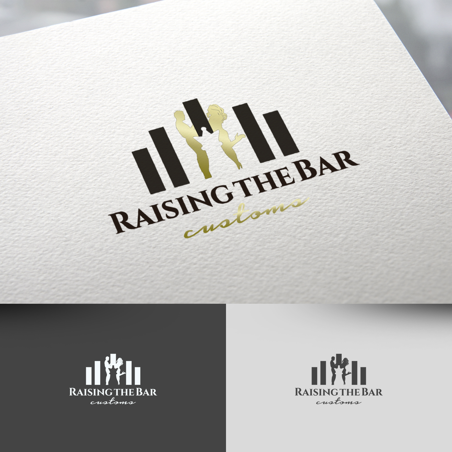 Logo Design by rafaeldsgn for Raising the bar customs | Design #22391985