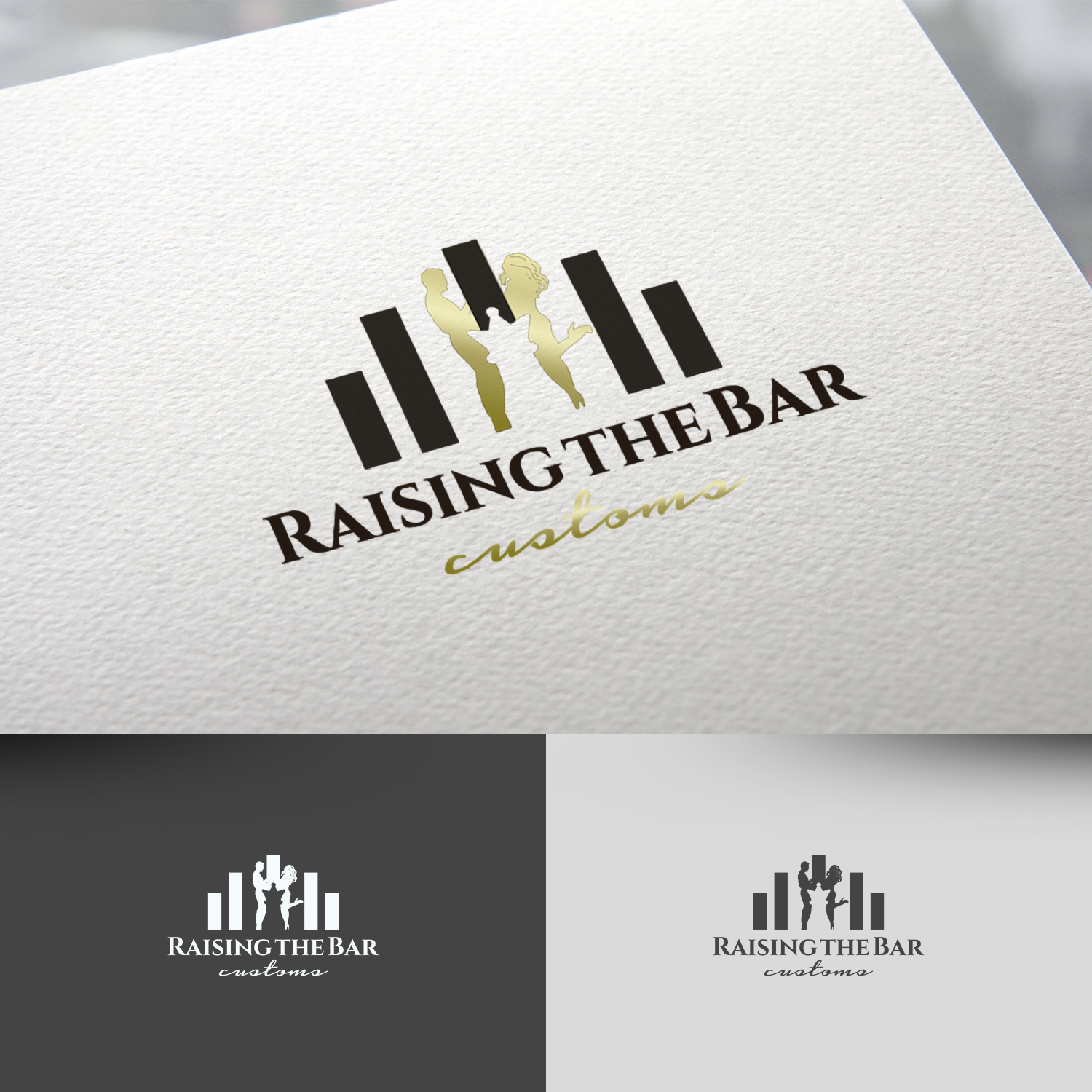 Logo Design by rafaeldsgn for Raising the bar customs | Design: #22392201
