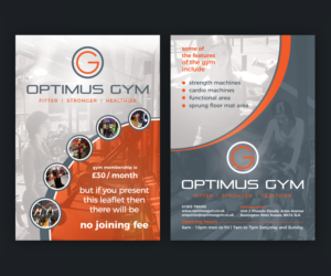 promotional flyer for Optimus Gym  | Flyer-Design von Ethien