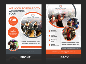 promotional flyer for Optimus Gym  | Flyer-Design von n214008