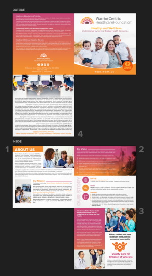 Warrior Centric Healthcare Foundation branding and promotion | Diseño de Flyer por SAI DESIGNS