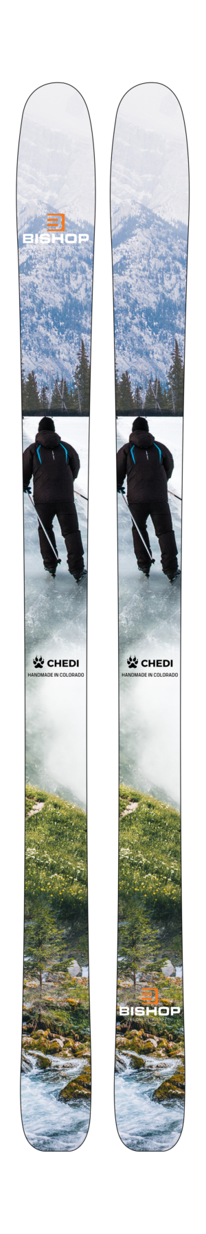 Precision Alpine Hardgoods company in Colorado needs a Badass Telemark Ski top sheet design | Diseño Gráfico por SAI DESIGNS