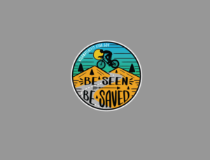 Bike Safety Stickers - Be Seen Be Saved | Diseño Gráfico por cosmicline