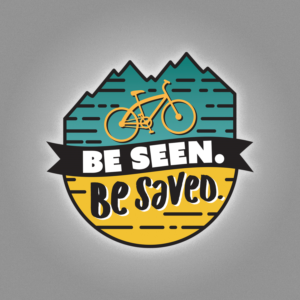 Bike Safety Stickers - Be Seen Be Saved | Diseño Gráfico por ProGravix