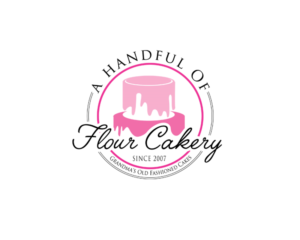 A Handful of Flour Cakery | Logo Design by Gayan