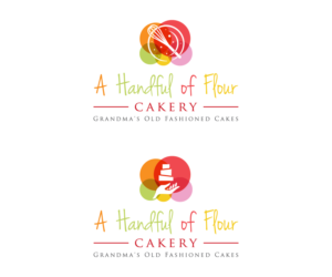 A Handful of Flour Cakery | Logo Design by sushsharma99