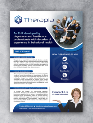 Health IT software startup needs a product sheet to promote our software/company | Flyer Design by innovative earth