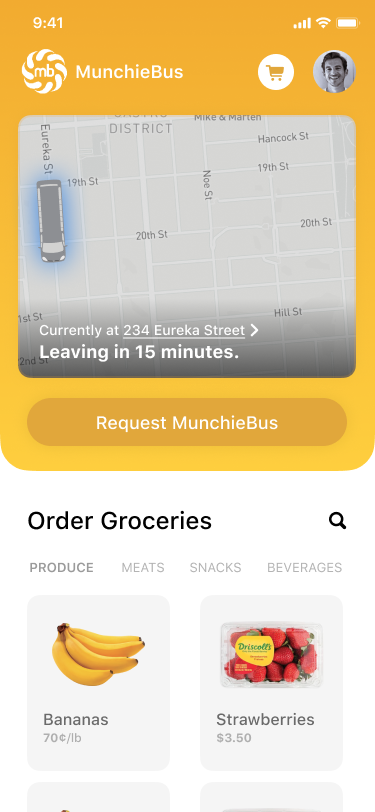 Diseño de aplicación (App) por surfdesigns para munchiebus | Diseño #22374950